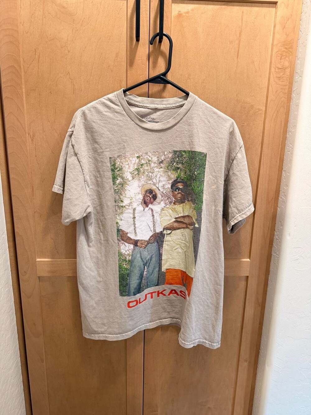 Outkast Vintage Style Graphic Print Tan T-Shirt